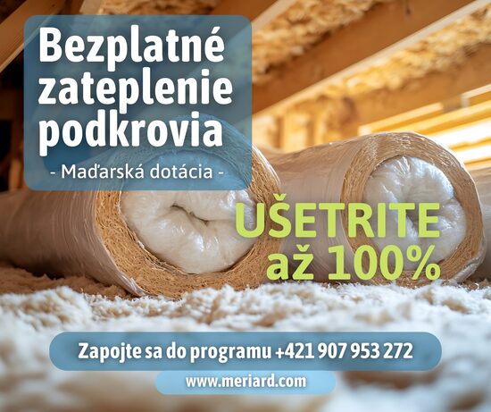 Bezplatná izolácia podlahy podkrovia aj pre Slovákov