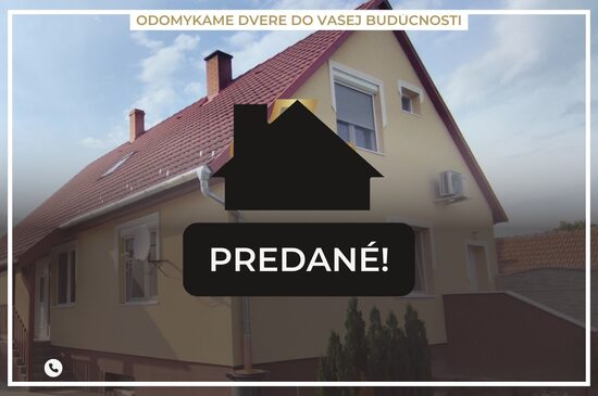 (PREDANÉ) 5 izbový dvojgeneračný rodinný dom pri ramene Dunaja /Dunasziget/